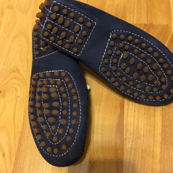 Boys Navy suede loafers - Picture 2 of 3